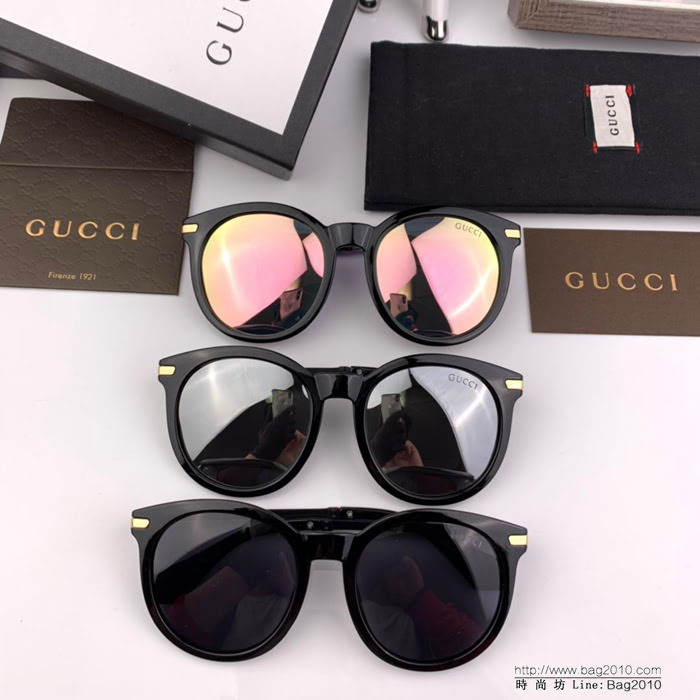 GUCCI古馳 2018春季新品 完美品質 G家獨家鏡腿設計 適合各種臉型 經典太陽鏡  lly1546